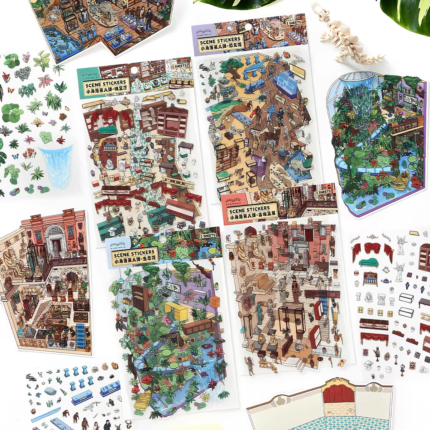 Building stickers set