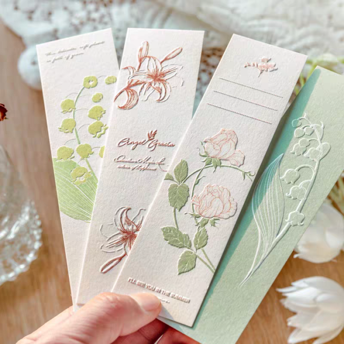 Lily of the Valley Embossed Bookmark - Image 3