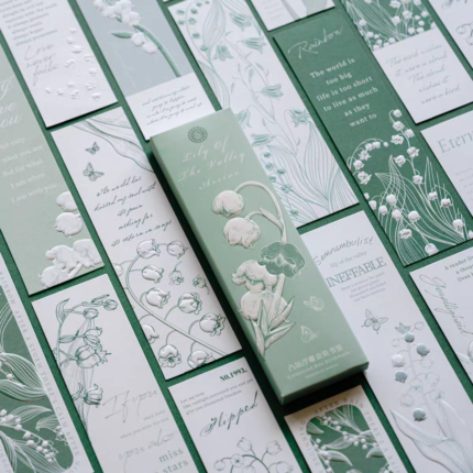 Lily of the Valley Embossed Bookmark