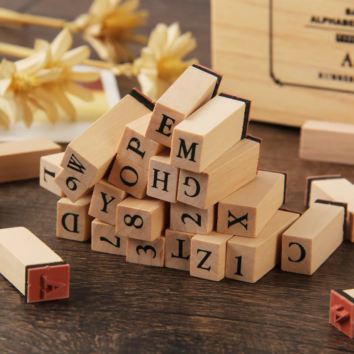 Vintage Wooden Stamp box - Image 2