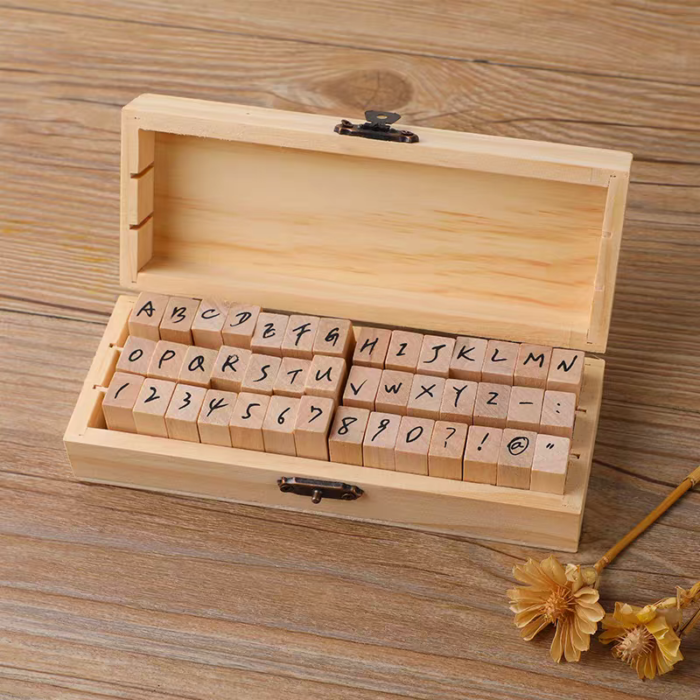 Vintage Wooden Stamp box - Image 6