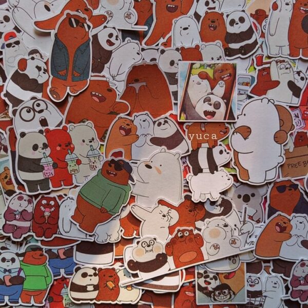 We bare bears stickers - Yuca Gallery